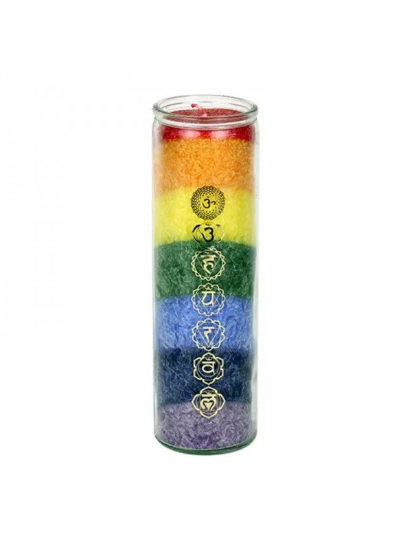 Bougie 7 Chakras – Chèvrefeuille et Cèdre