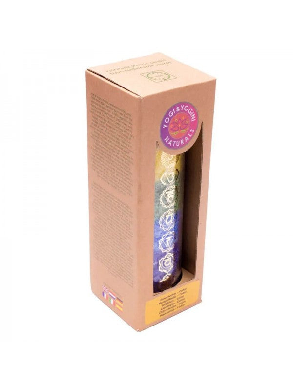 Bougie 7 Chakras – Chèvrefeuille et Cèdre