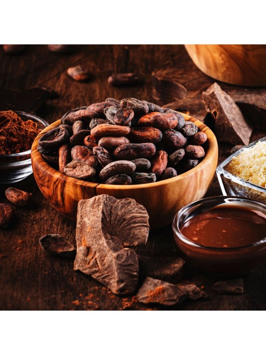 Fèves de cacao enrobées Chocolat Noir 75%