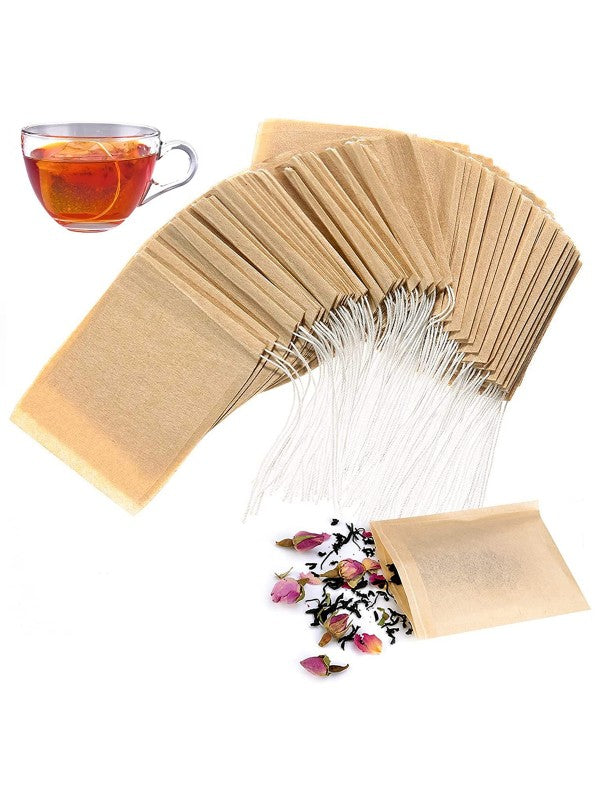 Sachets Infusion Biodégradables – Vides, avec Cordon – Lot de 15 ou 30