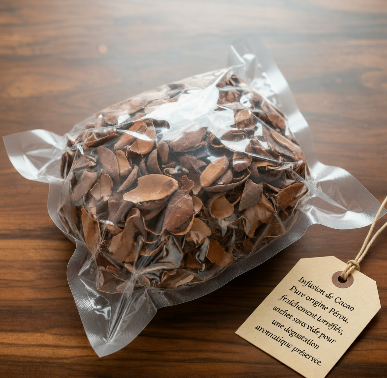 Infusion de cacao du Pérou 500 g – Torréfaction datée, sous vide