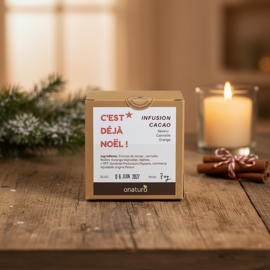 infusion de noel en boite cacao cannelle 