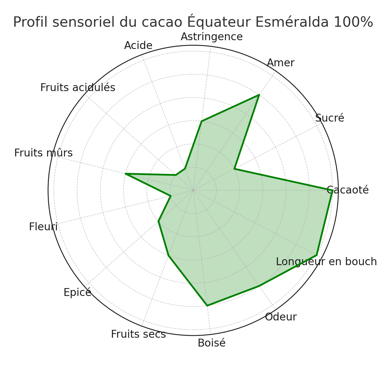 Chocolat 100% Equateur Esmeralda Cacao Bloc de 900g (sans sucre)